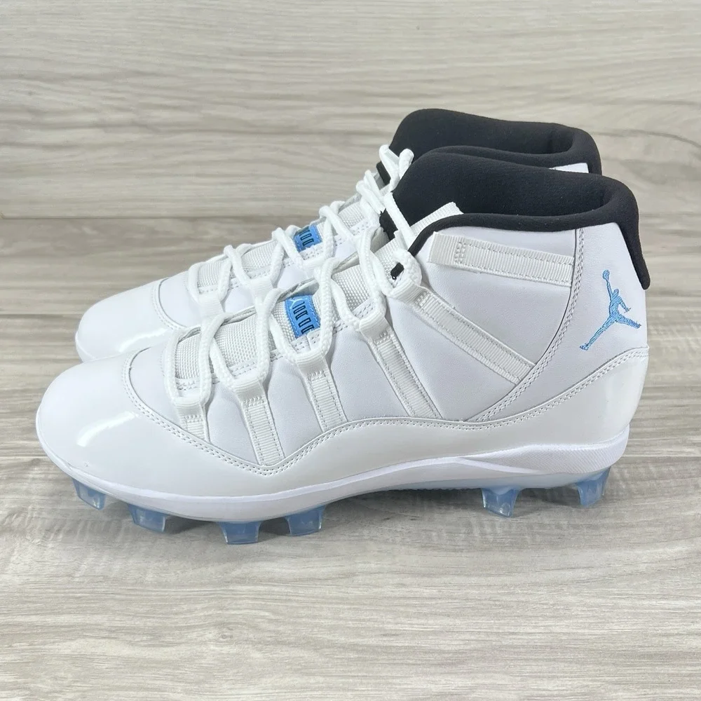 Jordan 11 Retro MCS Baseball Cleats White Legend Blue Mens 10.5 HM7326-104